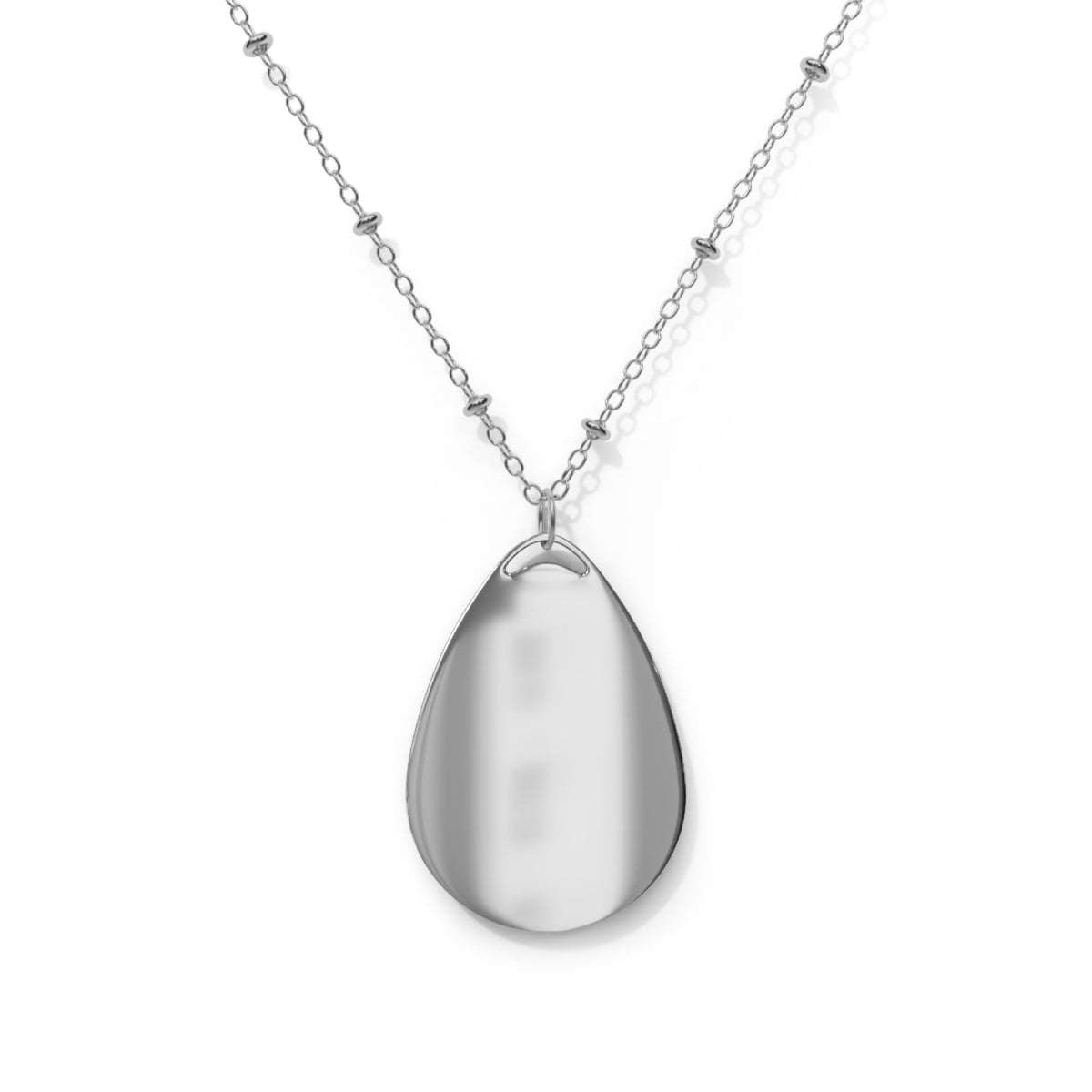 Monarch Butterfly Floral Oval Necklace