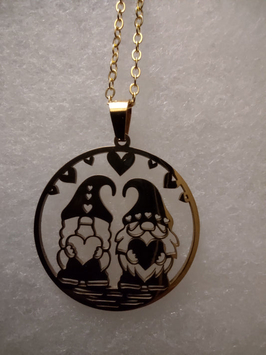 Gold Gnome Necklace