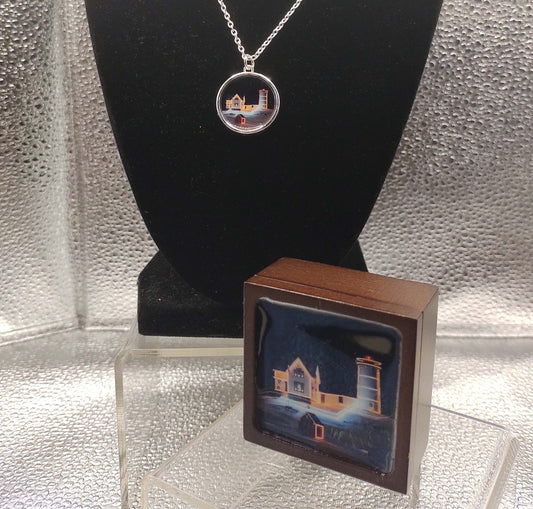 Winter Night at Nubble Light Set